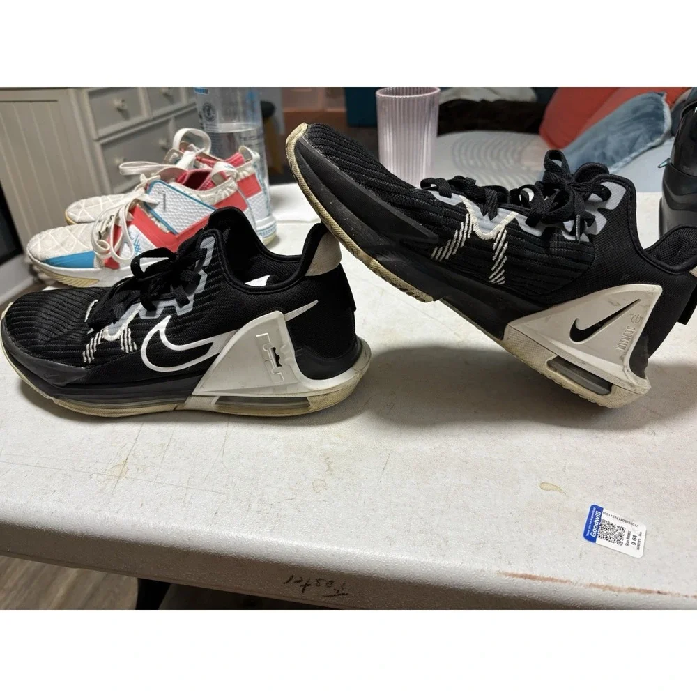 Nike Men's Lebron Witness VI TB Black/White‎ Basketball Shoes Size 12 DO9843-002